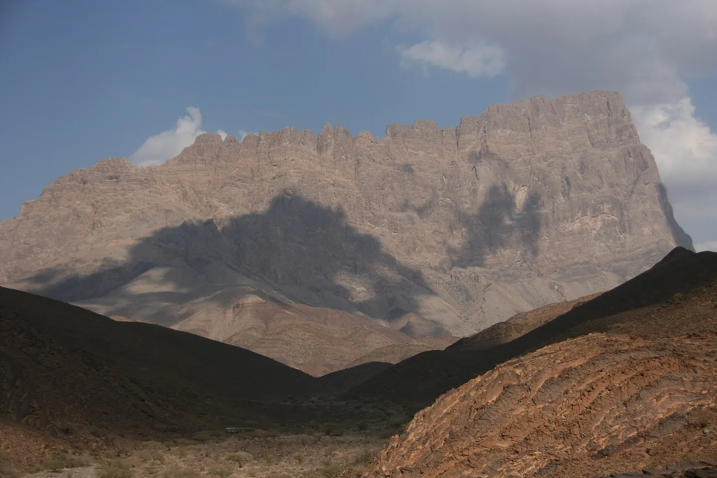 Jebel Misht im Hajar-Gebirge des Oman